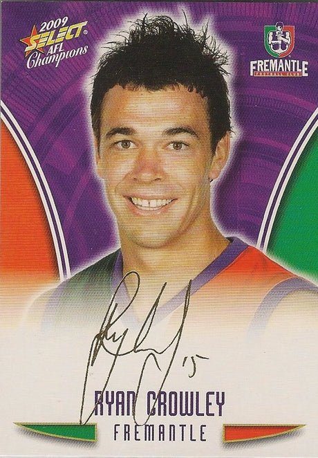 Fremantle Dockers, Gold Foil Signature Team Set, 2009 Select AFL Champions