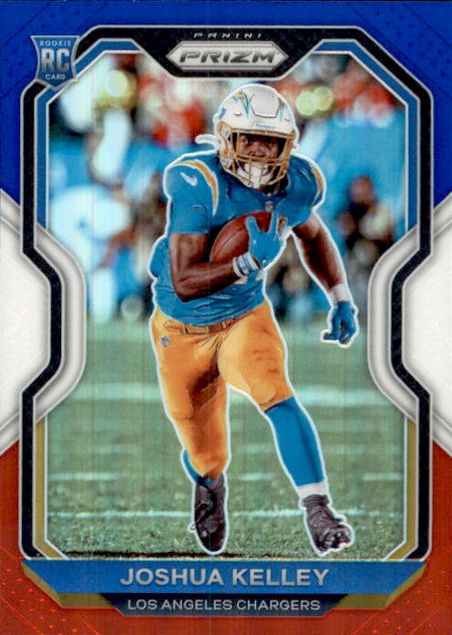 Joshua Kelley, RC, Red White Blue Prizm, 2020 Panini Prizm Football NFL