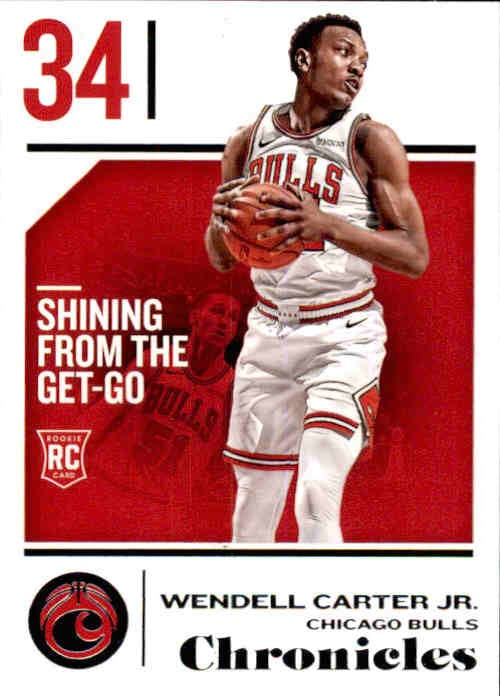 Wendell Carter Jr, RC, #98, 2018-19 Panini Chronicles Basketball NBA