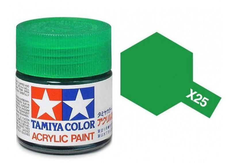 TAMIYA ACRYLIC MINI X-25 CLEAR GREEN 10ml