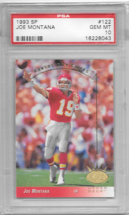 Joe Montana, 1993 UD SP Football NFL PSA 10