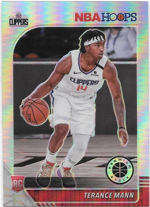 Terance Mann, RC, Silver Prizm, 2019-20 Panini Hoops Premium Stock Basketball NBA