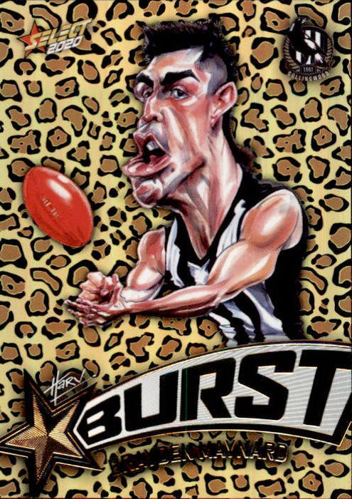 Brayden Maynard, Leopard Starburst, 2020 Select AFL Footy Stars