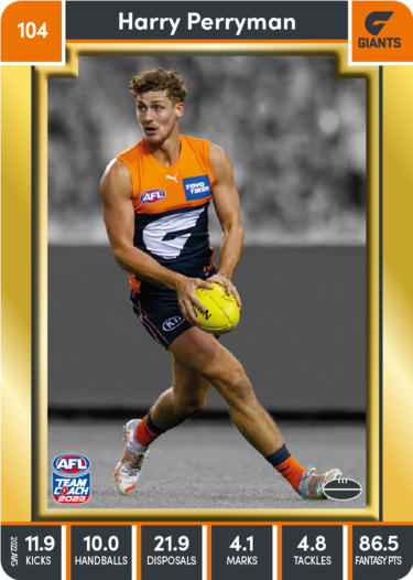 Harry Perryman, 104, Gold Parallel, 2023 Teamcoach AFL