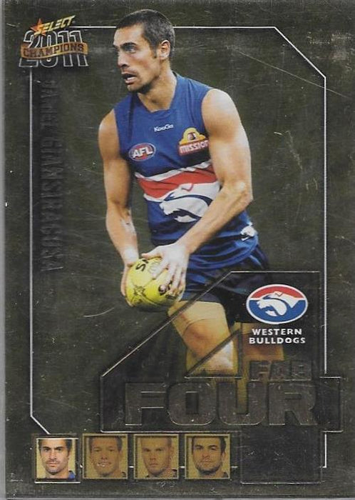 Western Bulldogs, Fab Four Team Set, 2011 Select AFL Champions