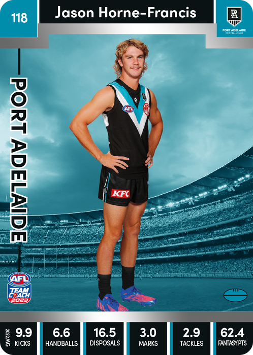 Jason Horne-Francis, 118, Silver Parallel, 2023 Teamcoach AFL