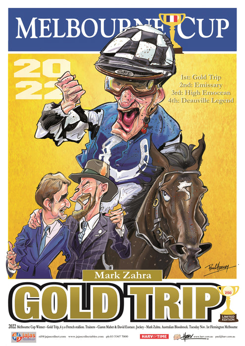 Gold Trip, 2022 Melbourne Cup, Harv Time Poster