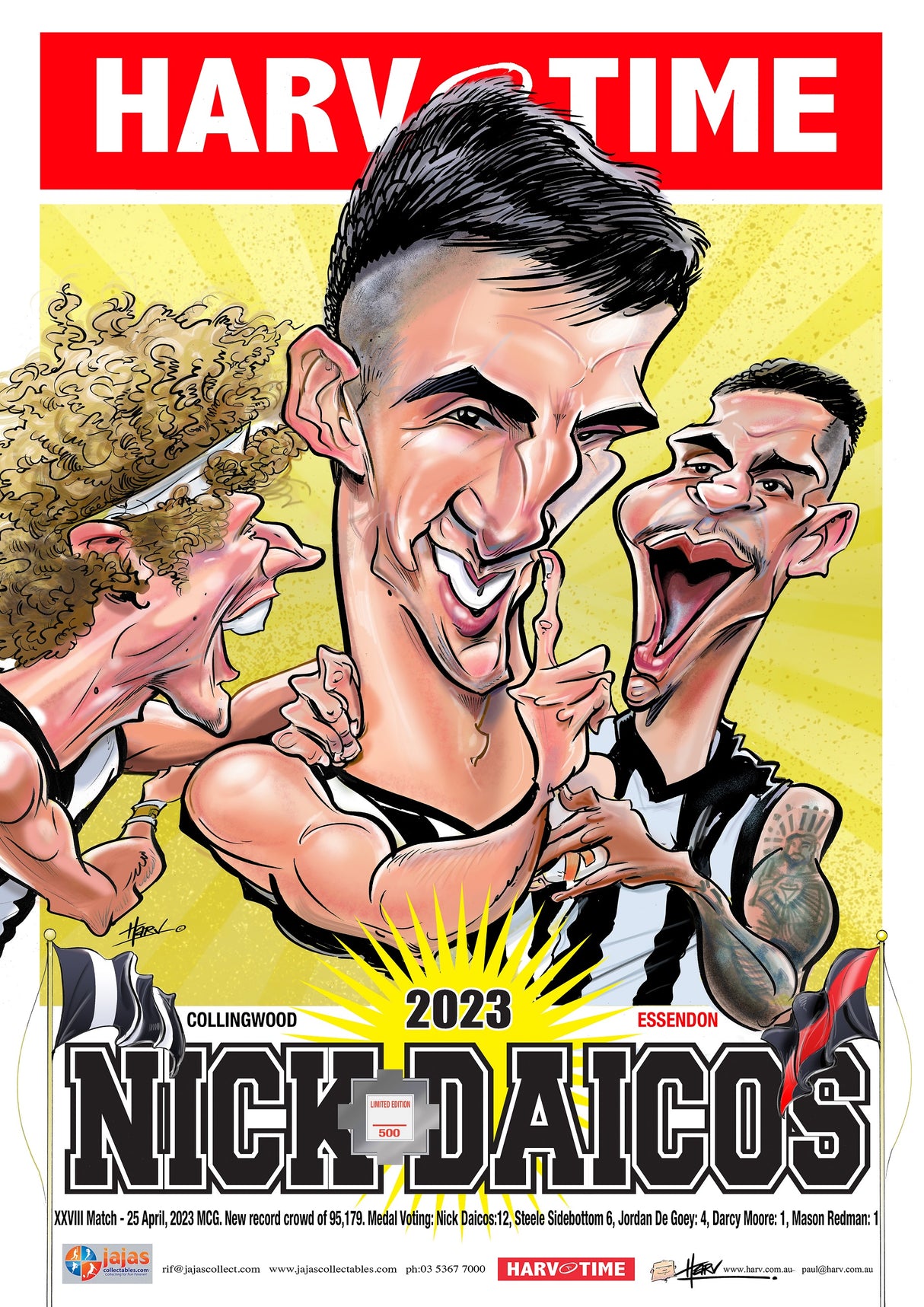 Nick Daicos, Medallist, Harv Time Poster