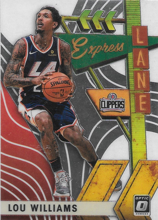 Lou Williams, Express Lane, 2019-20 Panini Donruss Optic Basketball NBA