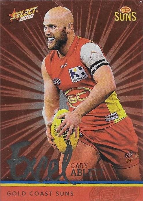 Gold Coast Suns, Excel Parallel Team Set, 2016 Select AFL Footy Stars