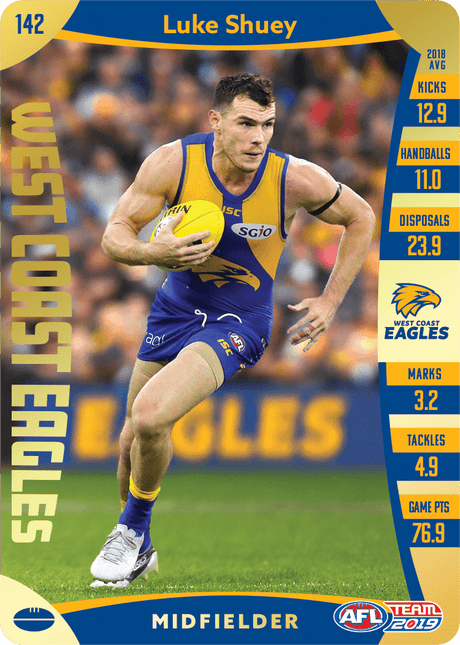 Luke Shuey, Gold, 2019 Teamcoach AFL