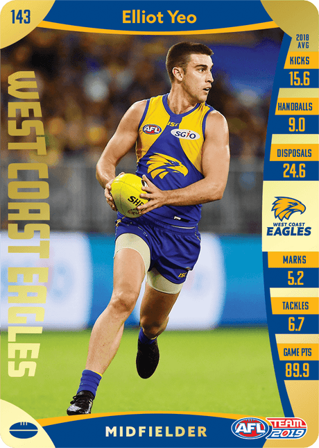 Elliot Yeo, Gold, 2019 Teamcoach AFL