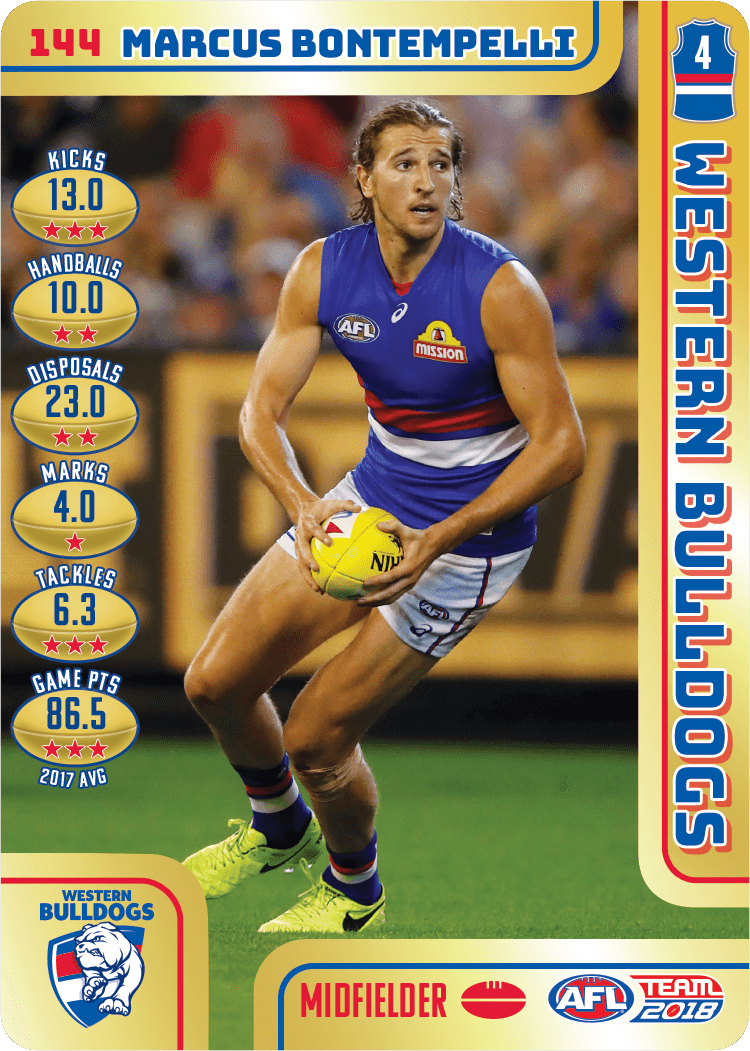 Marcus Bontempelli, Gold, 2018 Teamcoach AFL