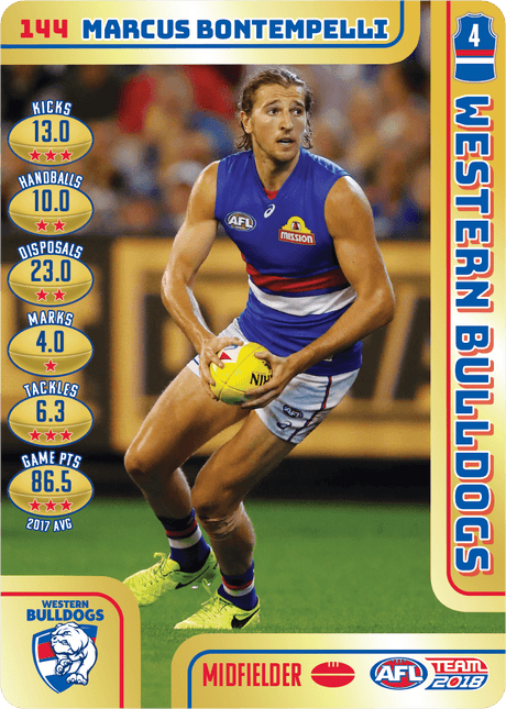 Marcus Bontempelli, Gold, 2018 Teamcoach AFL