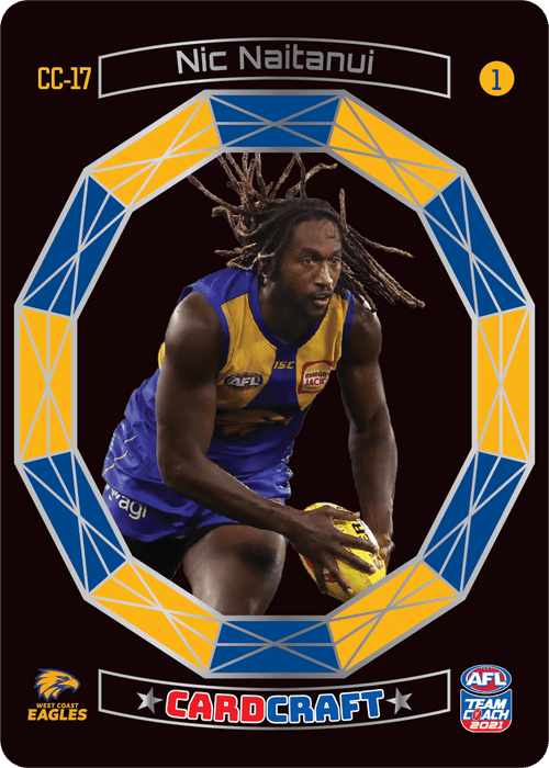 Nic Naitanui, #1, Craft Card, 2021 Teamcoach AFL