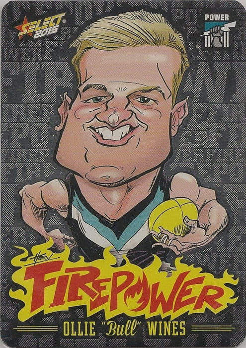 Ollie Wines, Firepower Caricatures, 2015 Select AFL Champions