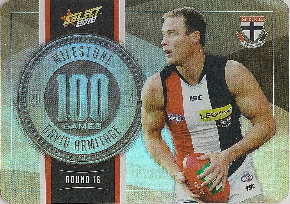 David Armitage, 100 Games Milestone, 2015 Select AFL Champions