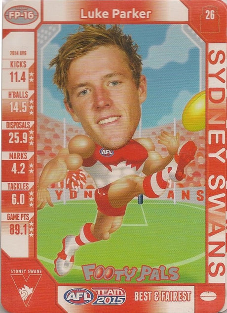 Luke Parker, Footy Pals, 2015 Teamcoach AFL