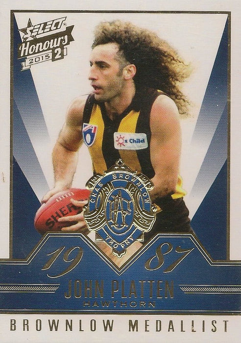 John Platten, Brownlow Gallery, 2015 Select AFL Honours 2