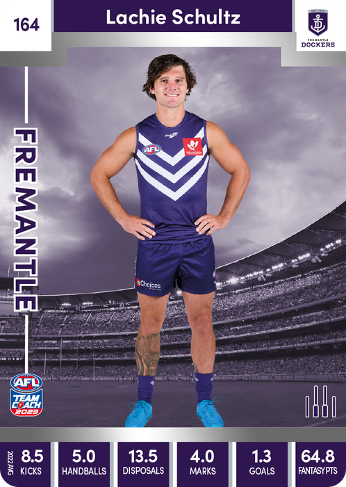 Lachie Schultz, 164, Silver Parallel, 2023 Teamcoach AFL