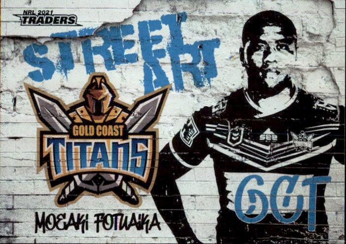 Moeaki Fotuaika, Street Art, 2021 TLA Traders NRL