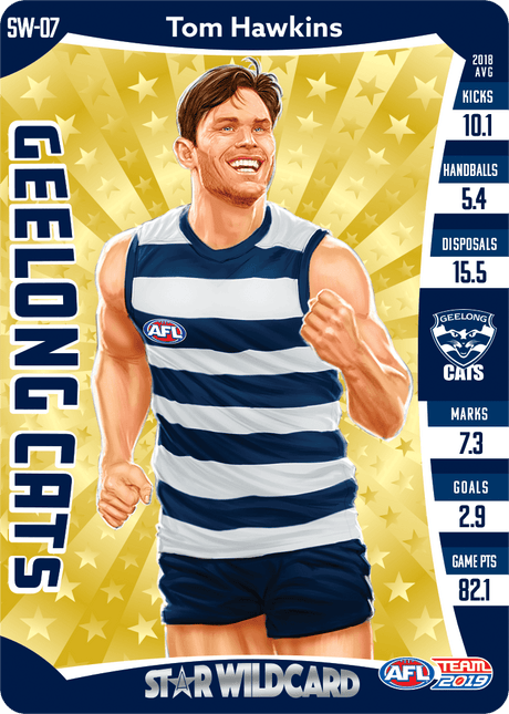 Tom Hawkins, Star Wildcard, 2019 Teamcoach AFL