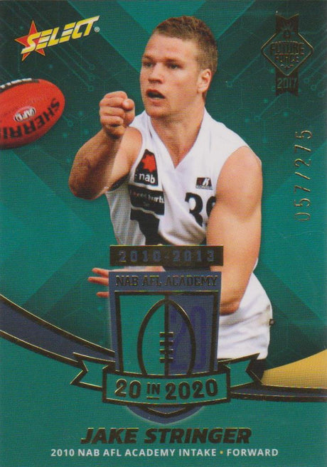 Jake Stringer, 20 in 2020, 2017 Select AFL Future Force