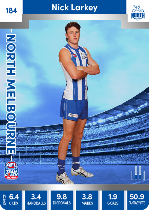 Nick Larkey, 184, Silver Parallel, 2023 Teamcoach AFL