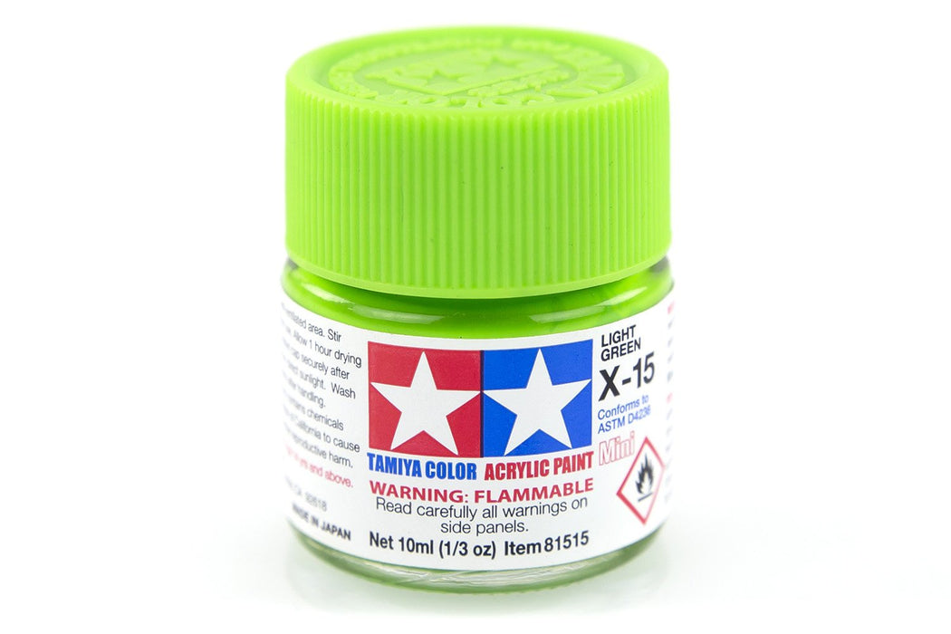 TAMIYA ACRYLIC MINI X-15 LIGHT GREEN 10ml