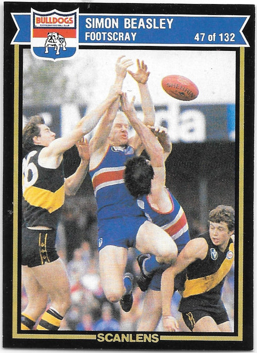 Simon Beasley, 1987 Scanlens VFL