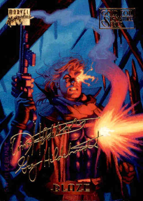 Blaze, #13, Gold Foil Signature Series, 1994 Marvel Masterpieces
