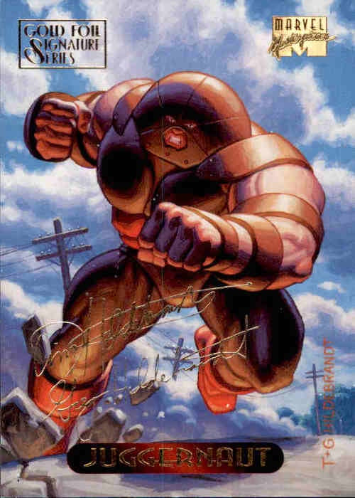 Juggernaut, #59, Gold Foil Signature Series, 1994 Marvel Masterpieces