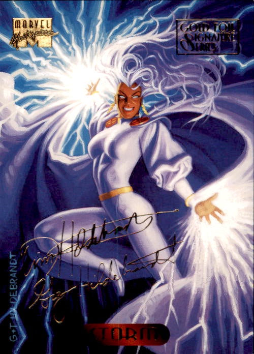 Storm, #118, Gold Foil Signature Series, 1994 Marvel Masterpieces