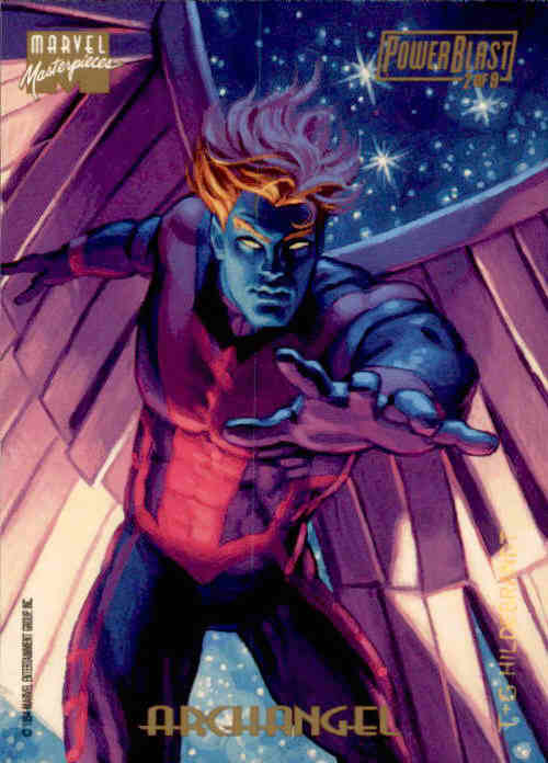 Archangel, Power Blast, 1994 Marvel Masterpieces