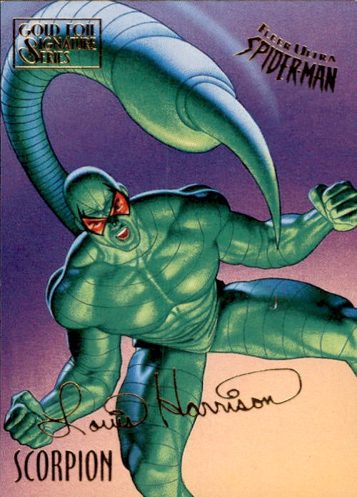 Scorpion, #49, Gold Foil Signature Parallel, 1995 Fleer Ultra Spider-Man