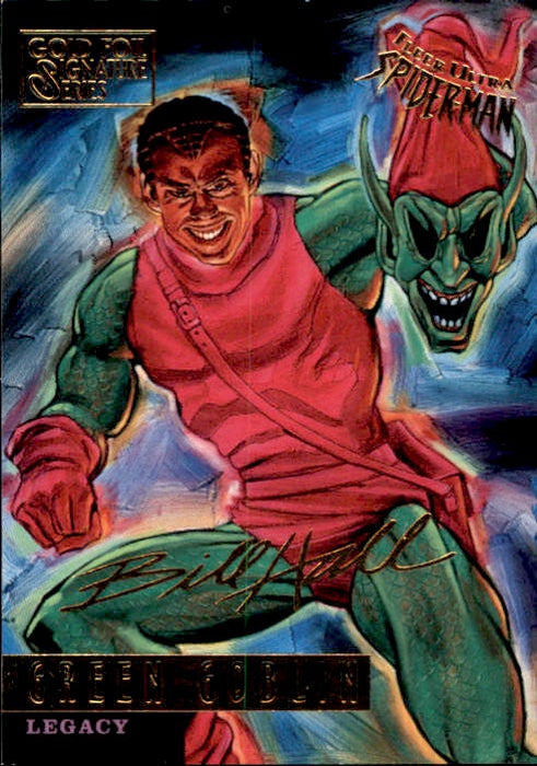 Green Goblin, #80, Gold Foil Signature Parallel, 1995 Fleer Ultra Spider-Man