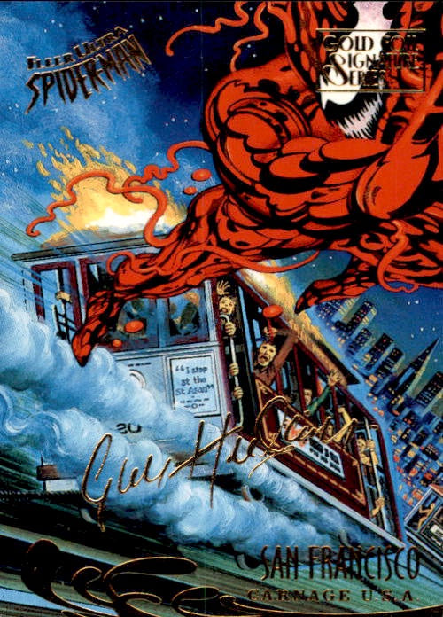San Fracisco, #141, Gold Foil Signature Parallel, 1995 Fleer Ultra Spider-Man