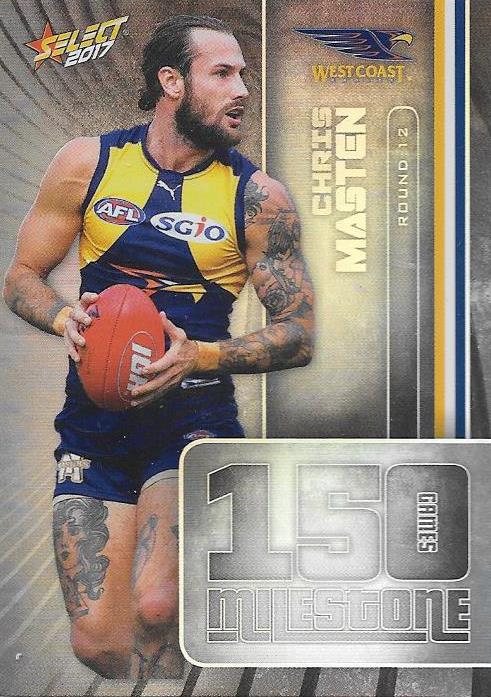 Chris Masten, 150 Games Milestone, 2017 Select AFL Footy Stars