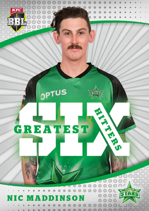 Greatest Six Hitters, 2018-19 Tap'n'play CA BBL 08 Cricket - 1 to 8 - Pick Your Card