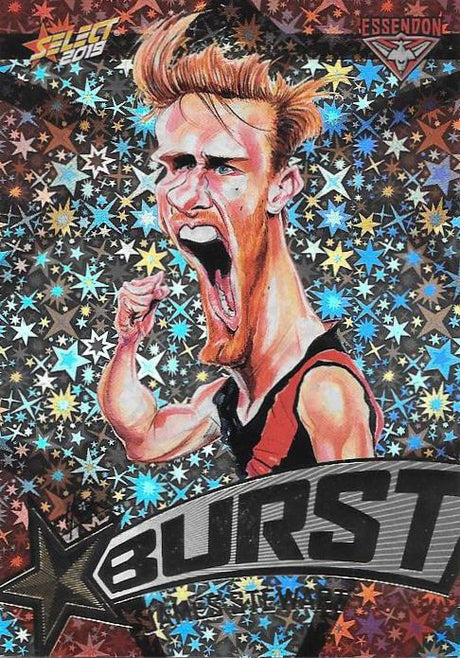 James Stewart, Team Logo Starburst Caricatures, 2019 Select AFL Footy Stars