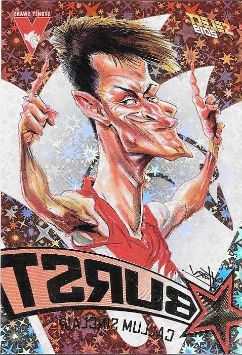 Callum Sinclair, Team Logo Starburst Caricatures, 2019 Select AFL Footy Stars