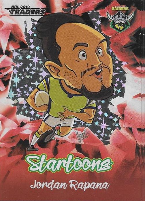 Jordan Rapana, Red Startoons, 2019 TLA/ESP Traders NRL