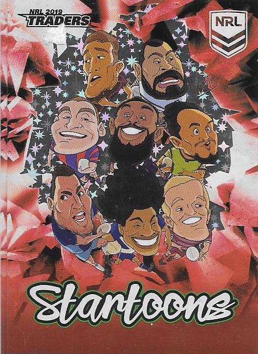 Checklist 1, Red Startoons, 2019 TLA/ESP Traders NRL