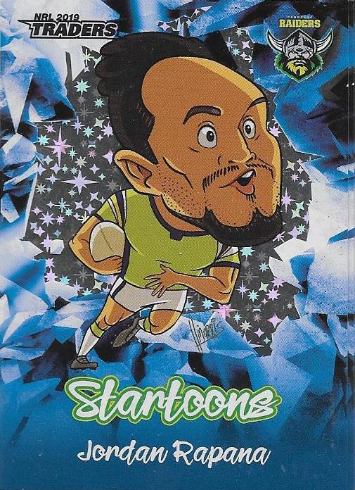 Jordan Rapana, Blue Startoons, 2019 TLA/ESP Traders NRL