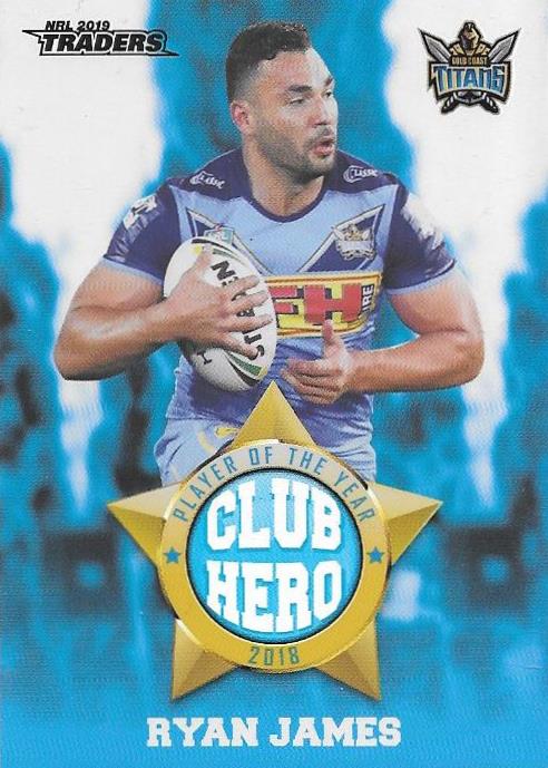 Ryan James, Club Hero, 2019 TLA/ESP Traders NRL