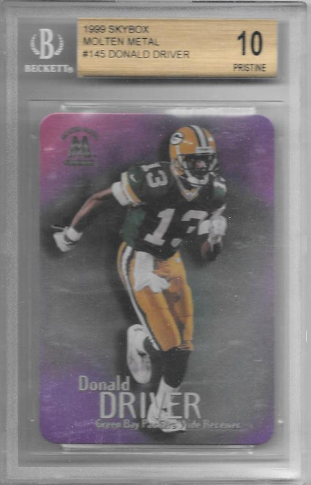 Donald Driver, 1999 Skybox Molten Metal NFL, BGS 10