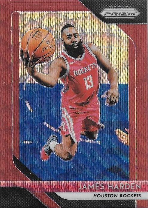 James Harden, Red Prizm, 2018-19 Panini Prizm Basketball NBA