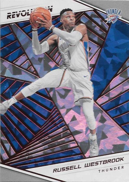 Russell Westbrook, Cracked Ice, 2018-19 Panini Revolution Basketball NBA