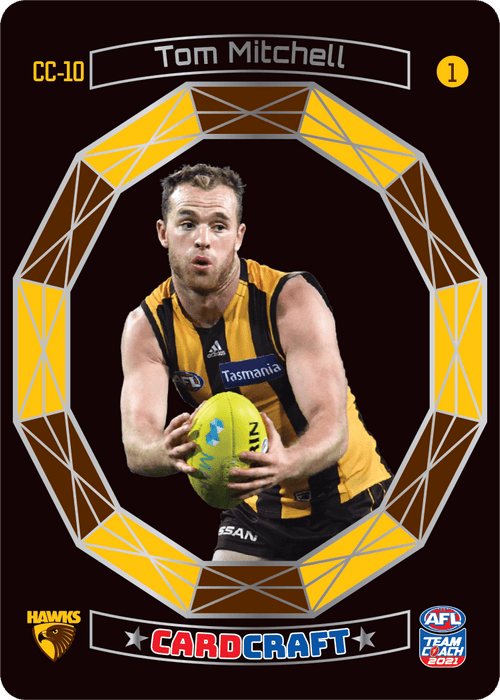 Tom Mitchell, #1, Craft Card, 2021 Teamcoach AFL