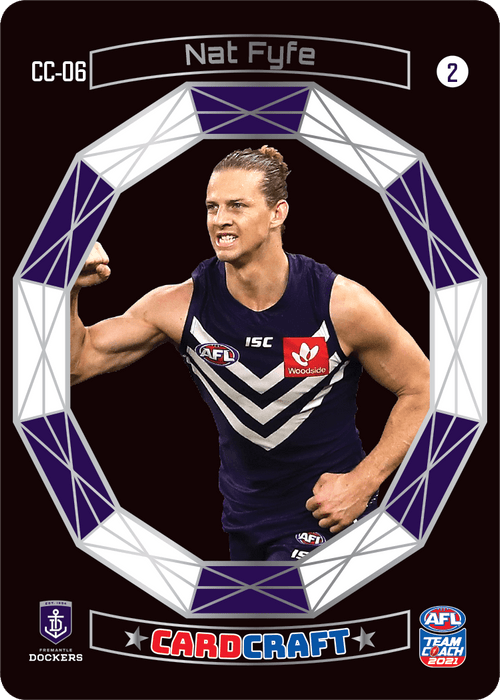 Nat Fyfe, #2, Craft Card, 2021 Teamcoach AFL